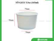 Tô Giấy 165ml (5.5oz)