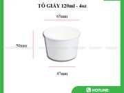 Tô Giấy 120ml - 4oz