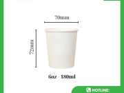 Ly Cốc Giấy 180ml - 6oz