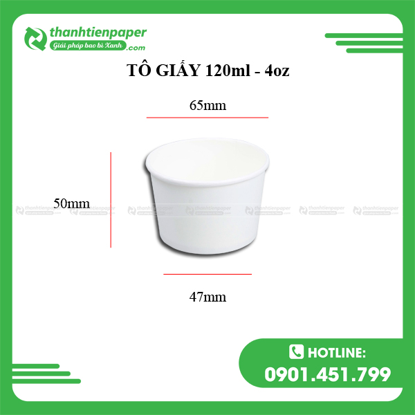 Tô Giấy 120ml - 4oz