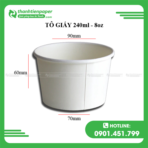 Tô Giấy 240ml - 8oz