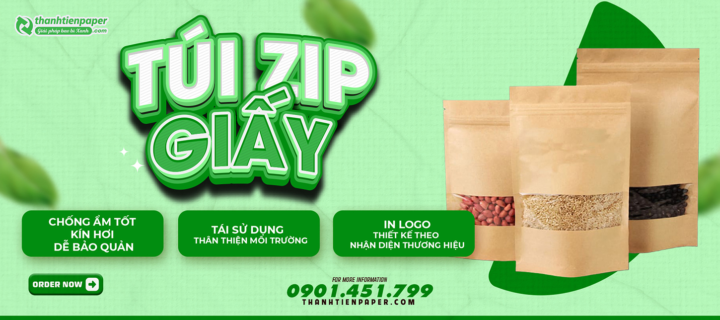 Xưởng sản xuất in ấn túi zip giấy
