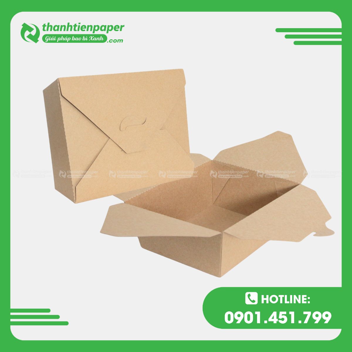 Hộp Giấy Kraft Nắp Gài Chéo