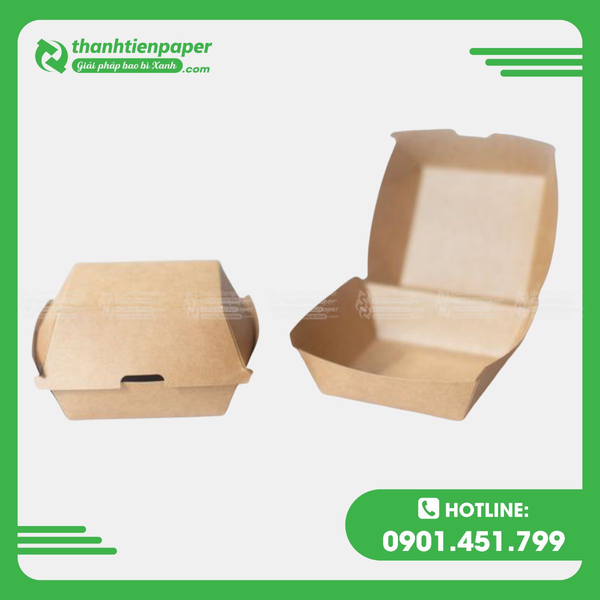 Hộp Giấy Kraft Vuông