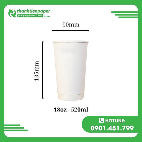 Ly Giấy 18oz - 520ml
